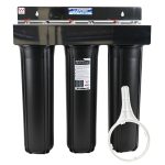 20 inch x 4 point 5 Big Black Triple Stage High Flow Water Filter Housing