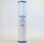 2045PW1Abs 20 inch by 4 point 5 inch 1 micron Absolute pleated washable sediment filter