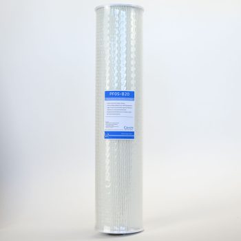 2045PW5Nom 20 inch by 4 point inch 5 micron pleated washable sediment filter for town and tank water-1