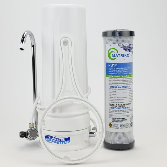 Single Bench Top Water Filter System - Clarence Water Filters Australia