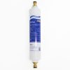 BestWF 1 Micron Inline Water Filter For Caravans and RVs with Brass Push On Hose Fittings