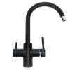 Matte Black 3 Way Mixer Tap For Filtered Water