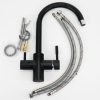 Matte Black 3 Way Mixer Tap For Filtered Water