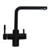 Matte Black L Spout 3 Way Mixer Tap Hot & Cold Plus Filtered FSAT3-MB