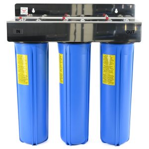 Triple Big Blue Whole Houise Water Filtration System For Town Water