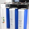 Triple Big Blue Whole House System For Town Water with one sediment filter and two carbon 20 inch by 4 point 5-1