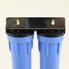 Twin Pentek 20 inch by 2.5_ inch 3G Water Filter Housing 3 quarter inch BSP Ports -1