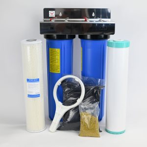 Whole House Water Filter System with Washable reusable filters and media