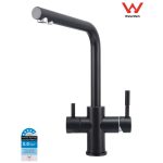 Matte Black L Spout 3 Way Mixer Tap Hot & Cold Plus Filtered FSAT3-MB-01